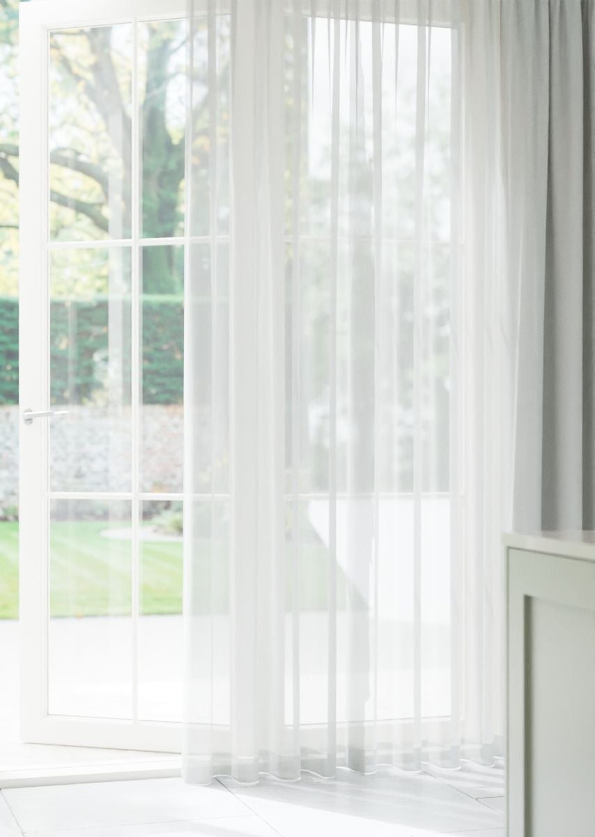 Ice White Soft Weave Sheer Curtain