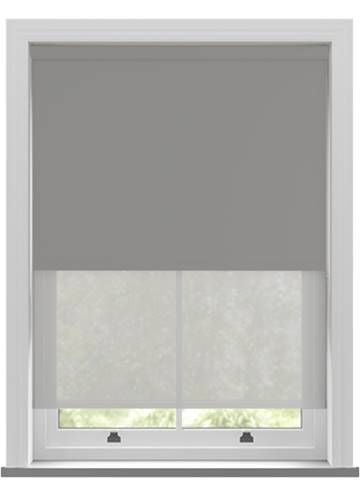 Bella Tropez & Nico Grey Double roller Blind