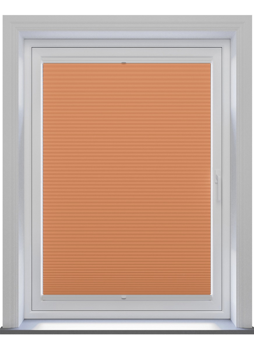 Honeycomb Blackout Orange Stick Fit Honeycomb Blind