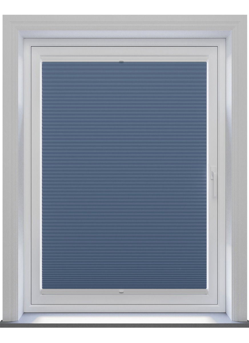 Honeycomb Blackout Denim Blue Stick Fit Honeycomb Blind