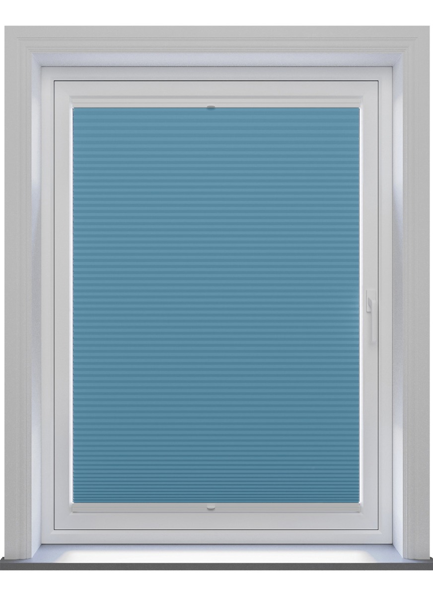 Honeycomb Blackout Ocean Blue Stick Fit Honeycomb Blind