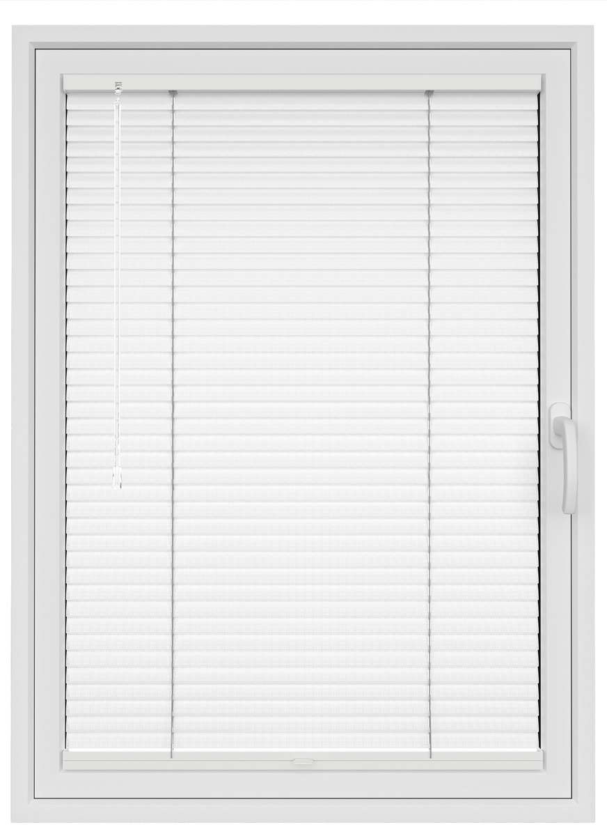 Snow White Perforated Stick Fit Venetian Blind