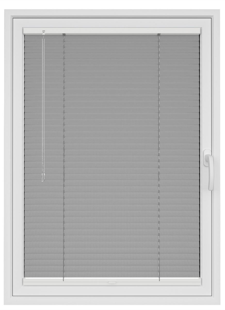 Silver Perforated Stick Fit Venetian Blind
