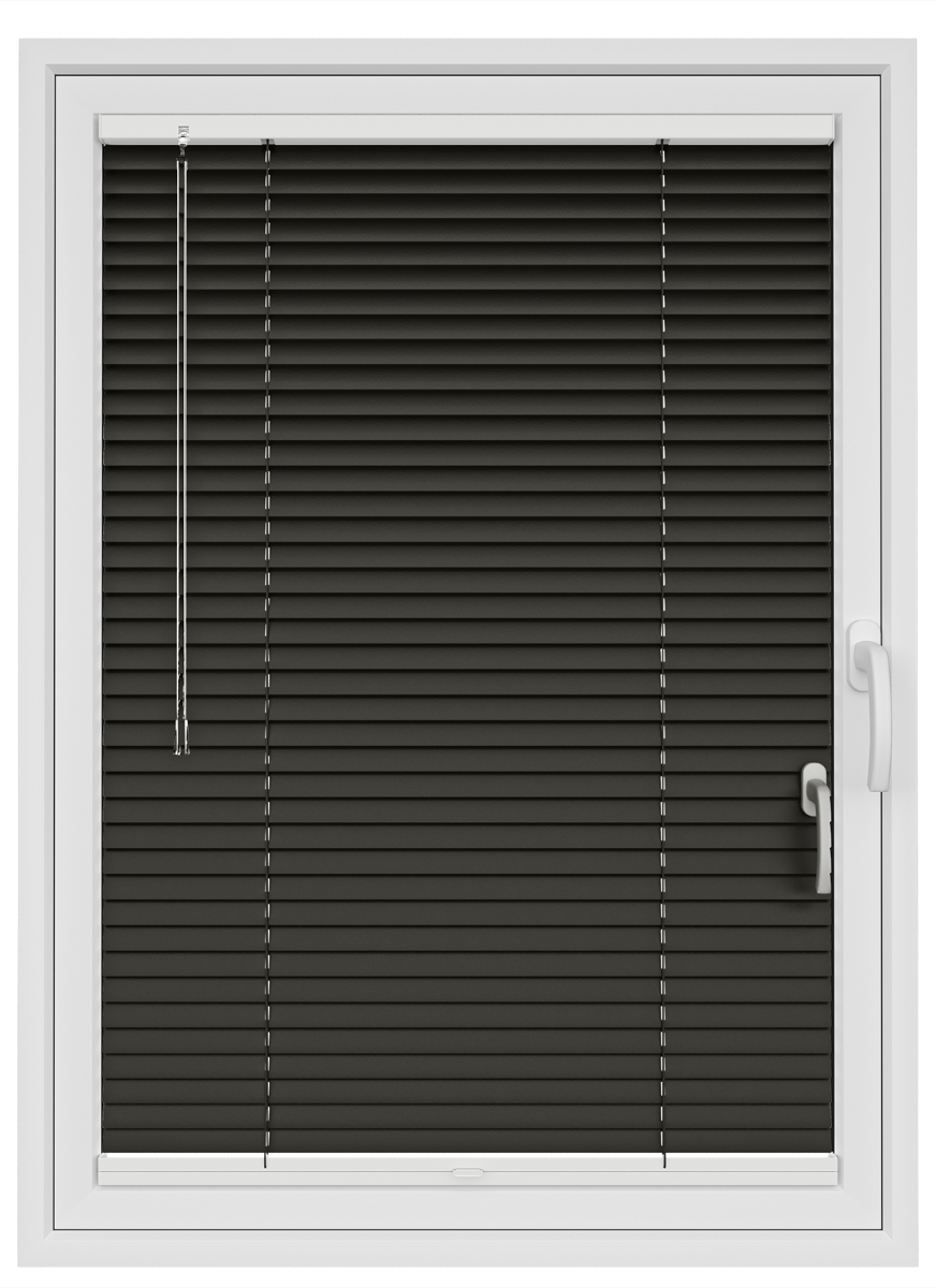 Charcoal Gloss Stick Fit Venetian Blind