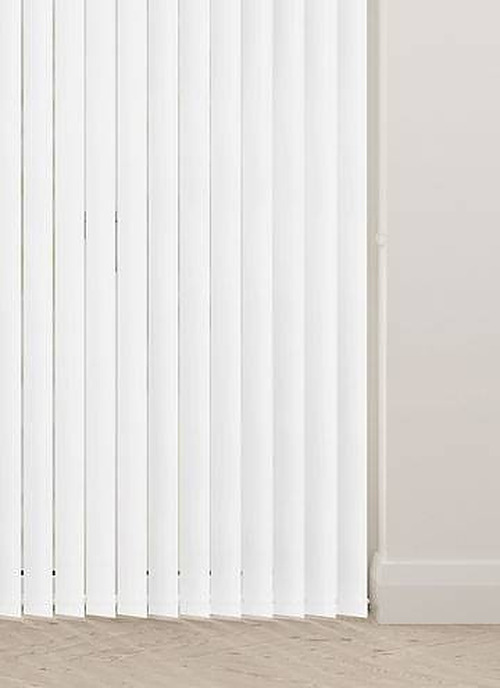 Bella Blackout Snow White Vertical Slats