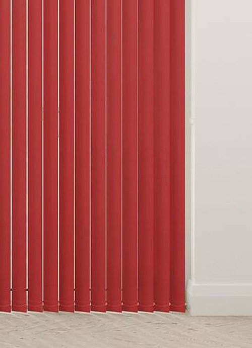 Unishade Blackout Morello Red Vertical Slats