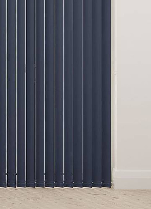 Unishade Blackout Navy Blue Vertical Slats