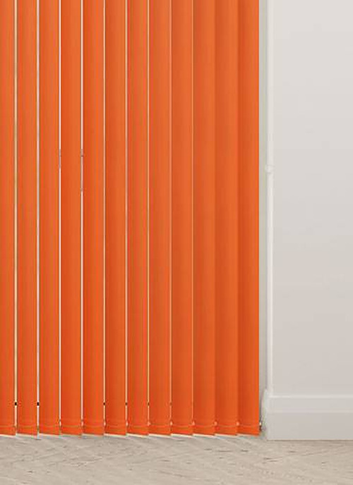 Unishade Blackout Rayon Orange Vertical Slats