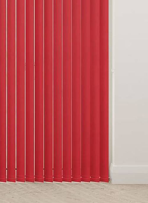 Unishade Blackout Red Vertical Slats
