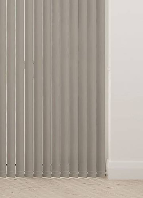 Unishade Blackout Taupe Brown Vertical Slats