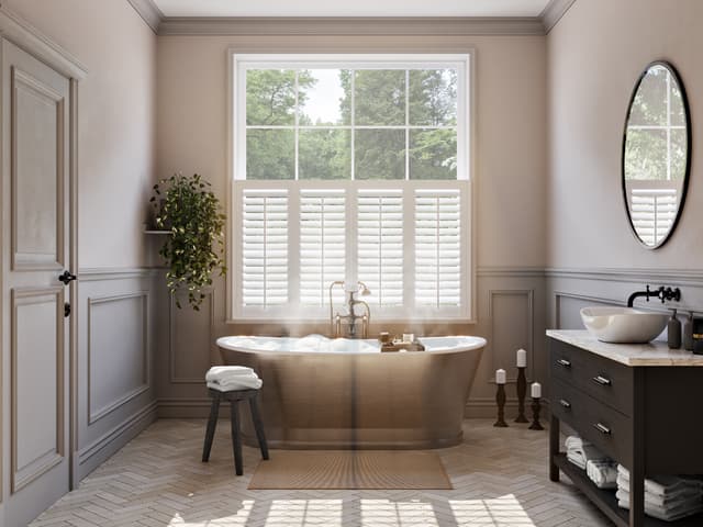 Bathroom shutters clearance